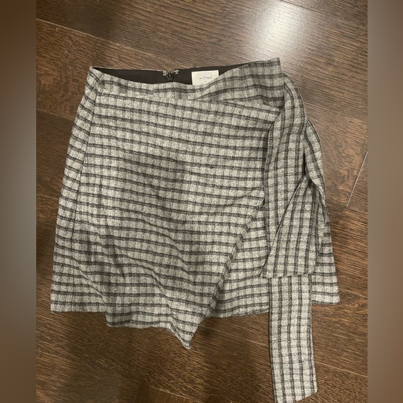 Wilfred Dorine Houndstooth wool/cashmere skirt size 00 - Picture 5 of 5